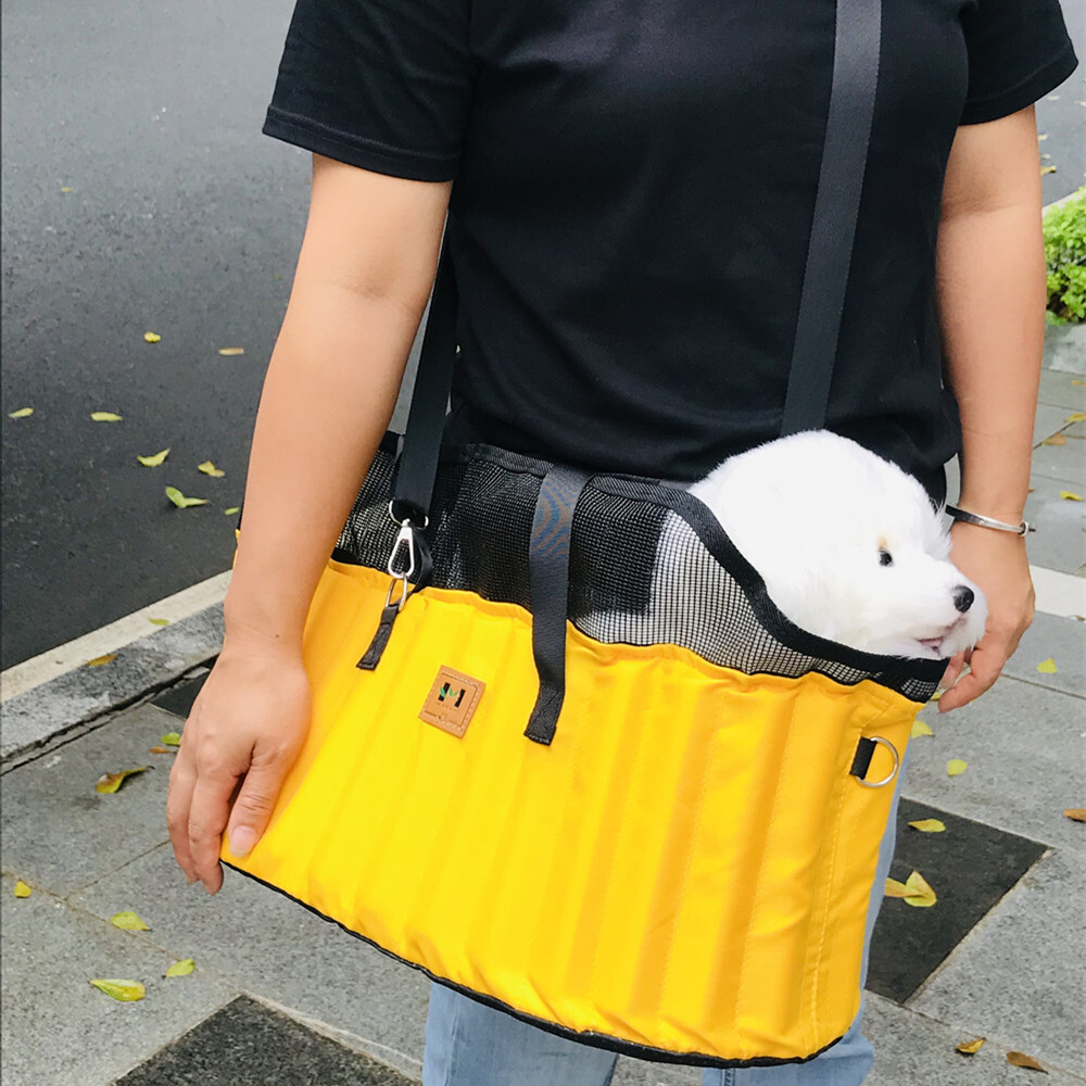 Foldable Travel Dog Strap Car Seat Designer Non Slip Dog Strap Pet Cat Shoulder Handbag Foam Cotton Column Sandwich
