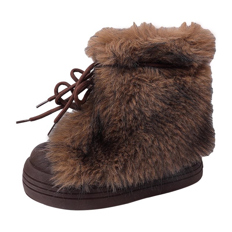 Comfortable Lightweight NEW Warm Thick Soled Fur Snow Boots.