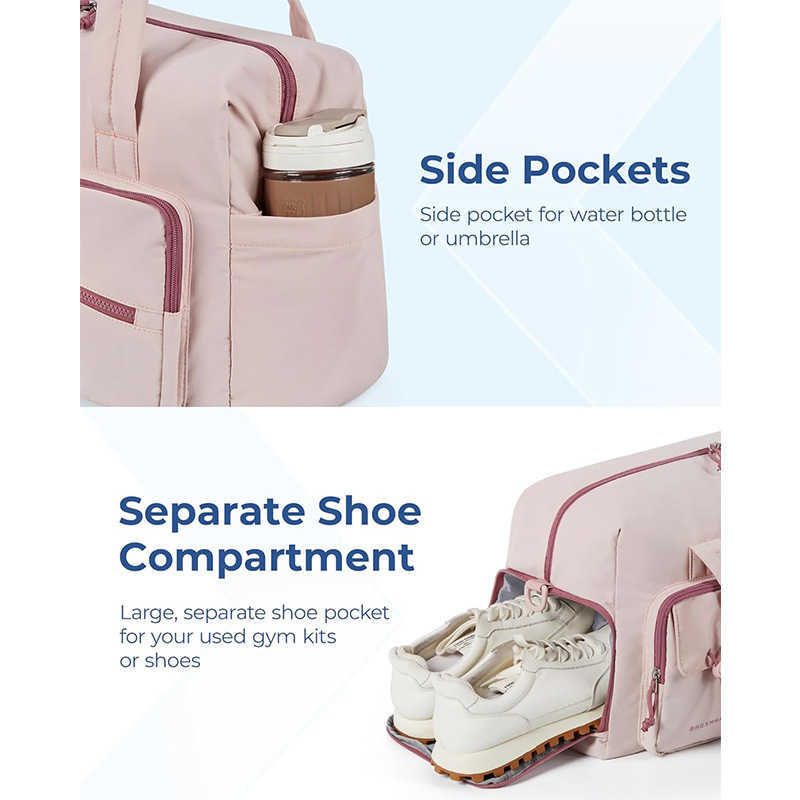 fashionable travel luggage bag tote bag personal items travel bag with shoe compartment fitness bag weekends 241115