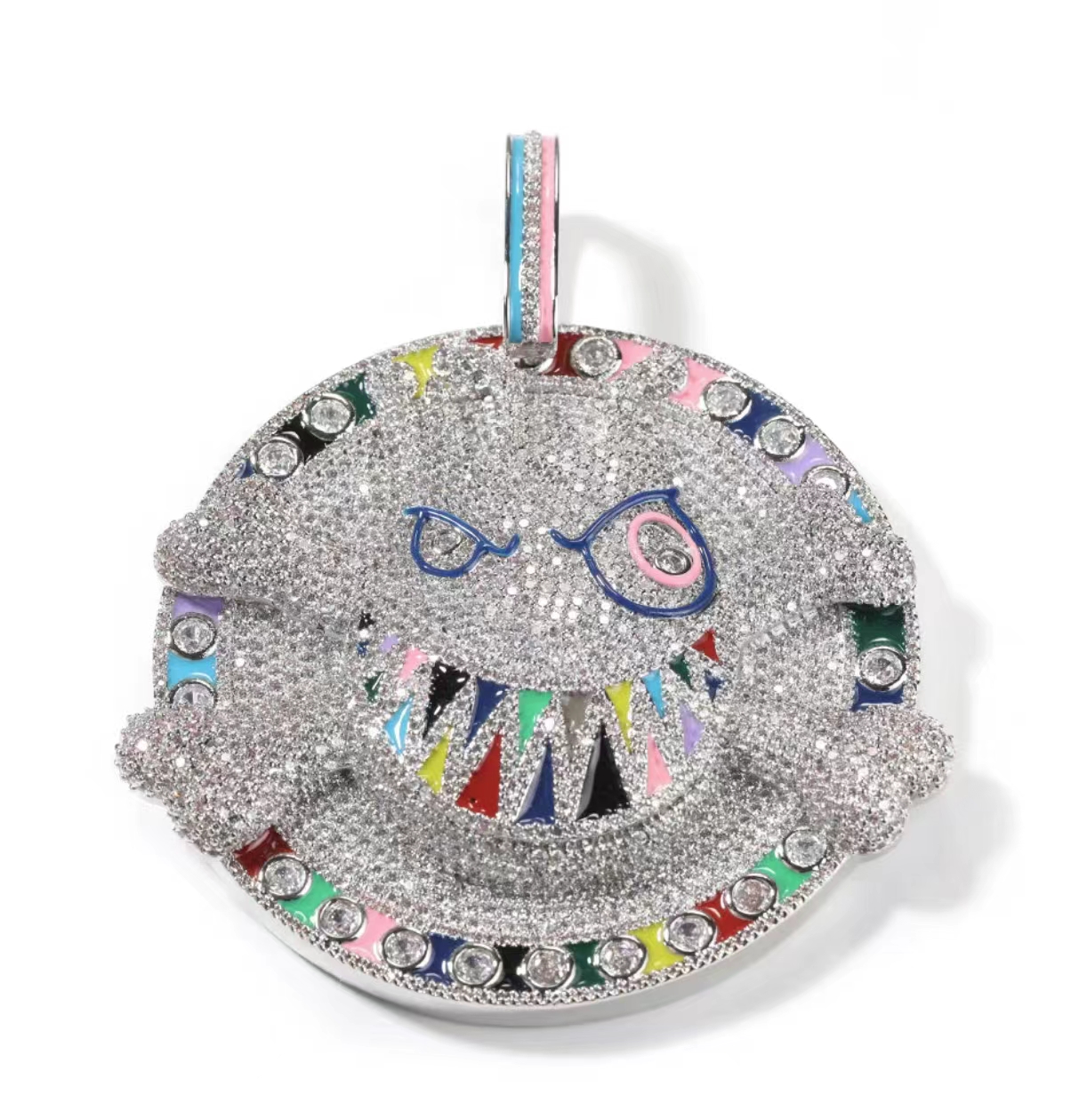 Factory Initial Pendant Iced Out Jewelry Gold Plated Vvs Moissanite Diamonds Cuban Chain 3d Custom Name Hip Hop Letter CFKE