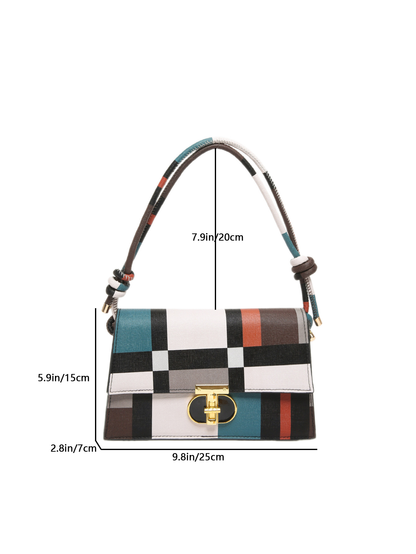 2025 Designer autumn 3 new 2024 women's square grid fashion temperament versatile crossbody shoulder bag for women