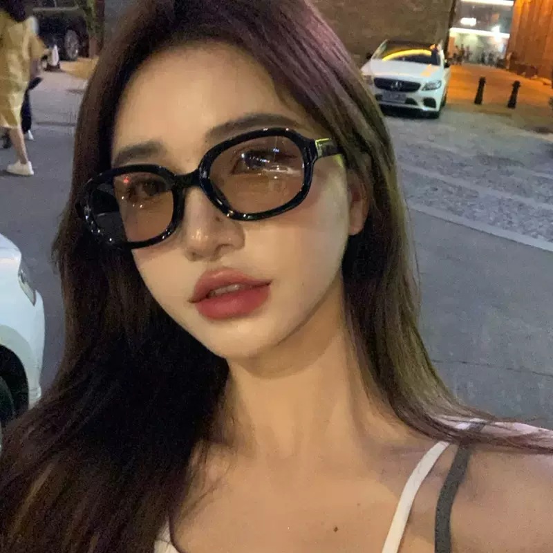 D0087 new high-end sunglasses, Polaroid lenses, women's eyeglass frames, men's metal sunglasses, European and American retro cat eye fashion