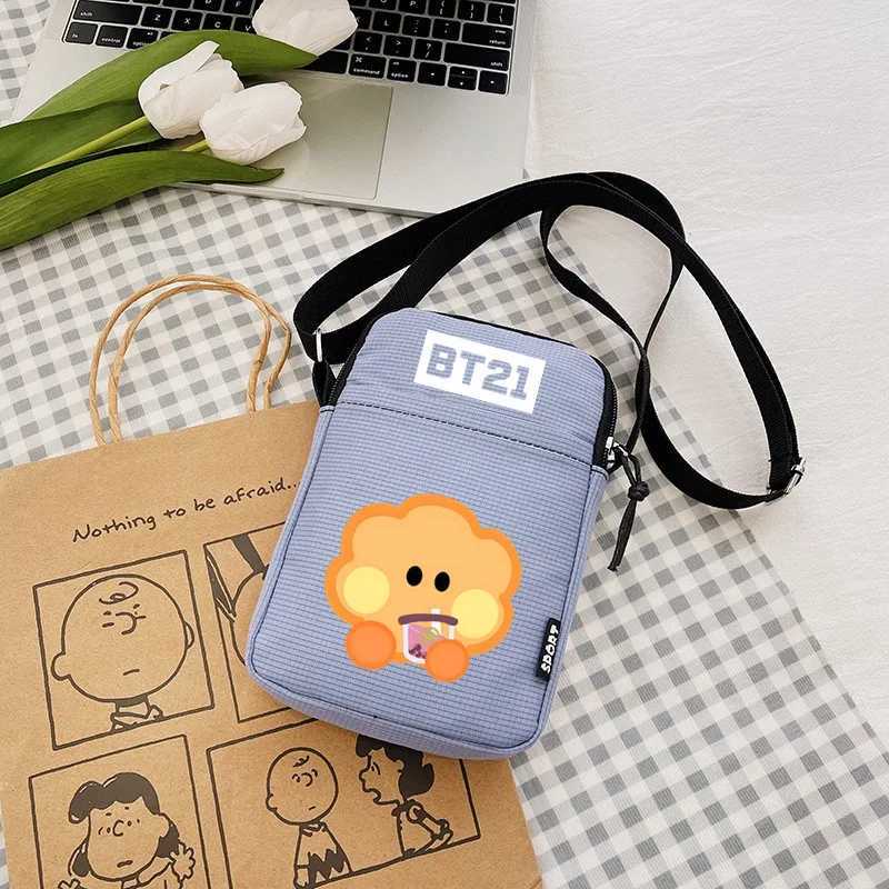 New Crossbody Bag Small Animal Shoulder Bag for Boy Girl Portable Mobile Phone Storage Bag Canvas Bag Birthday Gift LX241104