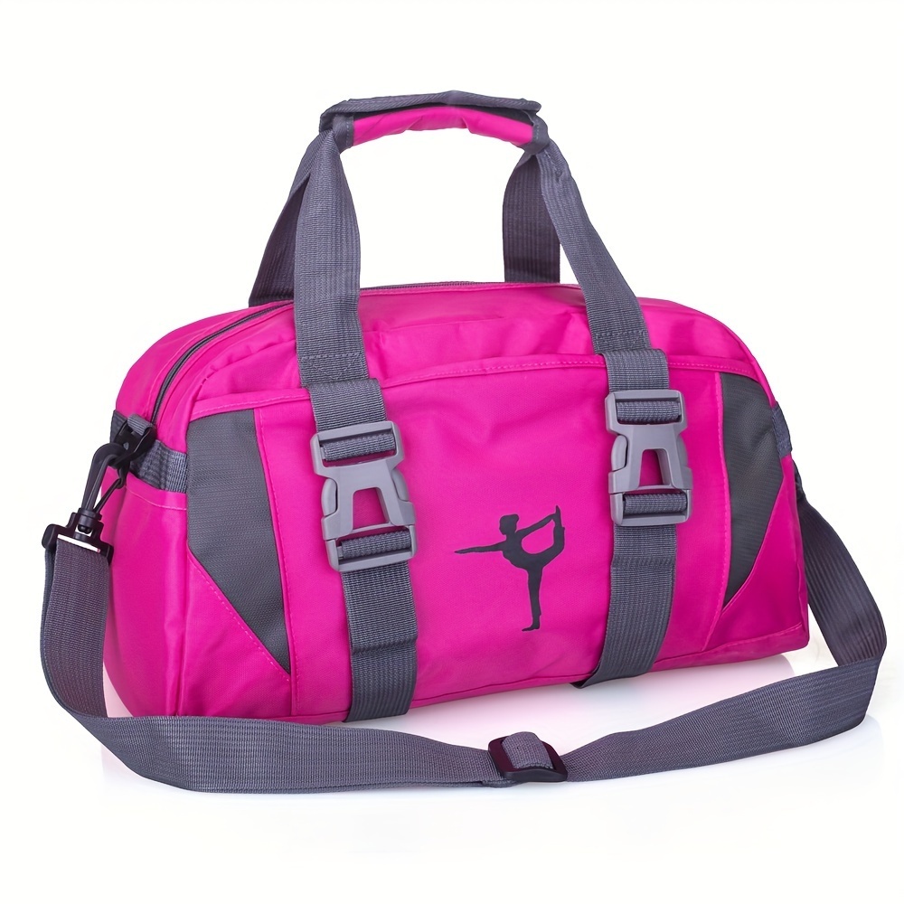 Portable fitness bag - suitable for yoga, travel, and exercise - waterproof, large capacity, and durable