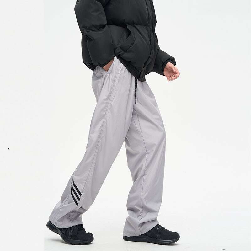 shanshi three stripes pants American fashion brand niche functional striped assault men's loose straight leg hanging casual design sense sports p