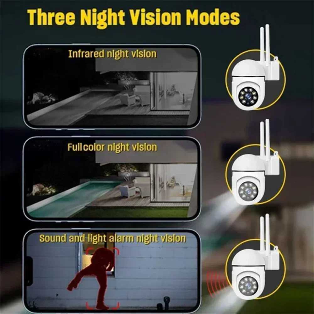 Camera 8MP Wifi Wireless Security Monitor Cameras Color Night Vision PTZ Cam Smart He CCTV HD Surveillance Camera AI Human Tracking Z241105