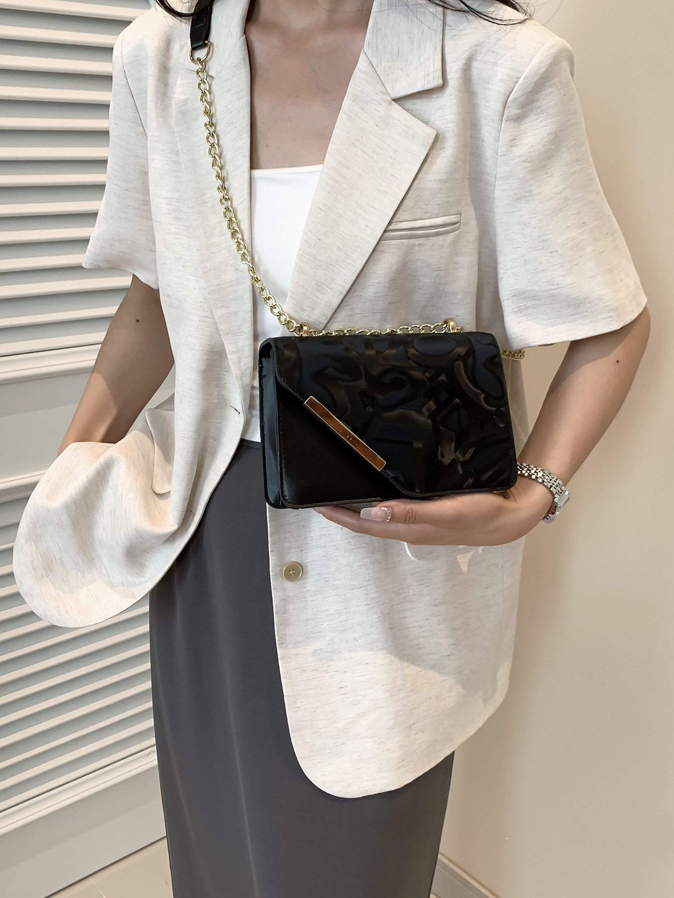 2025 Designer 2024 new 3 summer small square niche design trendy crossbody shoulder women's bag