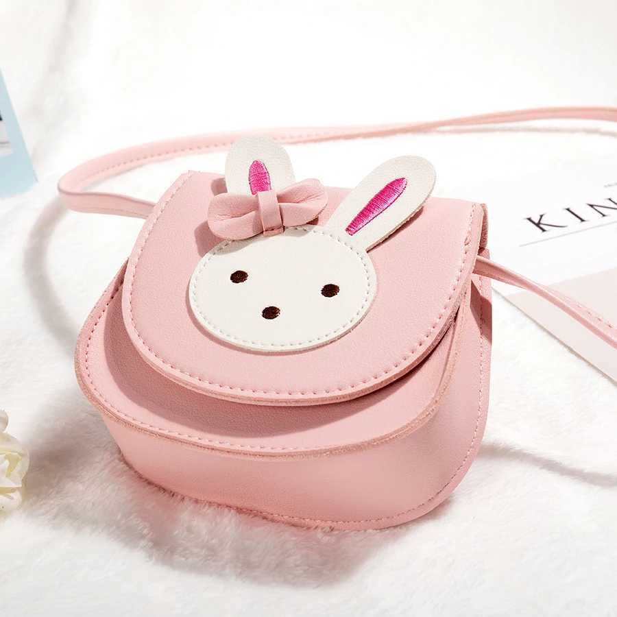 Little girl cute rabbit crossbody bag wallet small bow single shoulder bag handbag suitable for children and toddlers LX241104