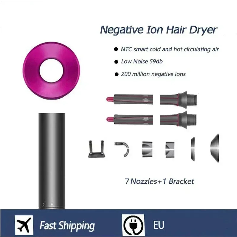 2.7M Anion 110000Rpm Care High-Speed Hairdryer Noise Reduction Constant Temperature Hot Cold Wind Hair Dryer