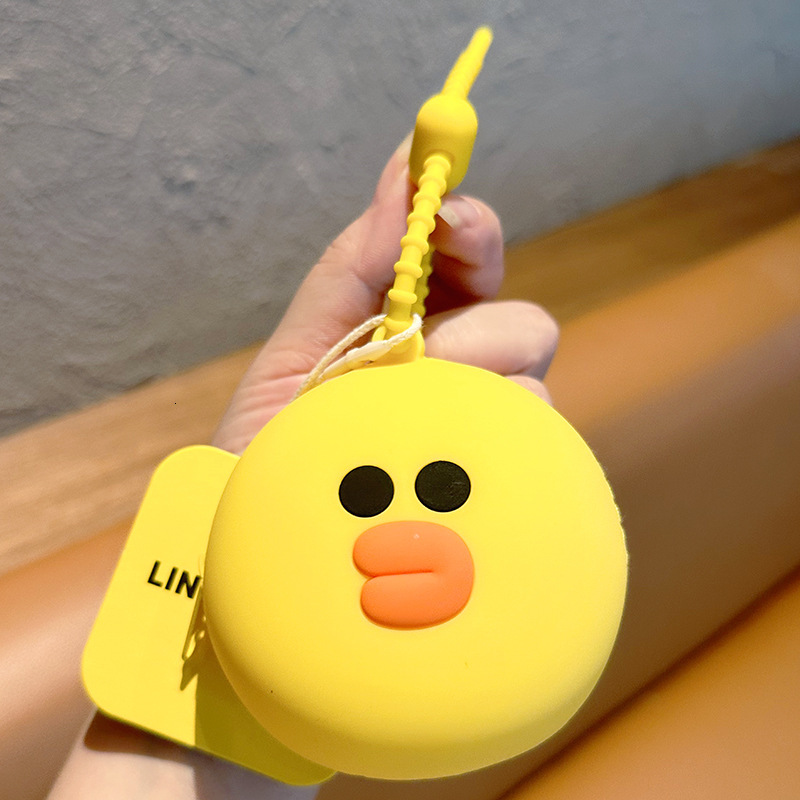 New designer genuine brown bear coin purse cartoon Koni Rabbit mini key creative multifunctional headphone storage bag pendant