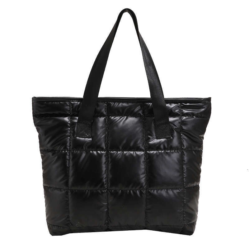 Designer Bag Waterproof Tote Bag For Women Puffer Cotton Padded Shoulder Bag Large Capacity Ladies Handbags Quilted Work Commute Shopping Bag