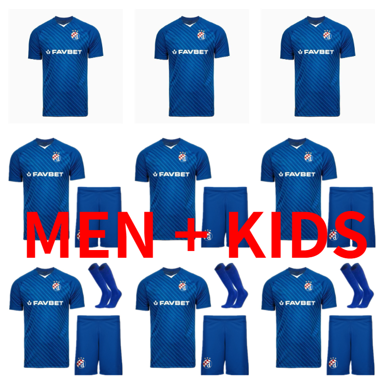 2024 2025 GNK Dinamo Zagreb Soccer Jerseys 24 25 OLMO ORSIS PETKOVC PERIC ADEMI GOJAK Men Kits football shirt