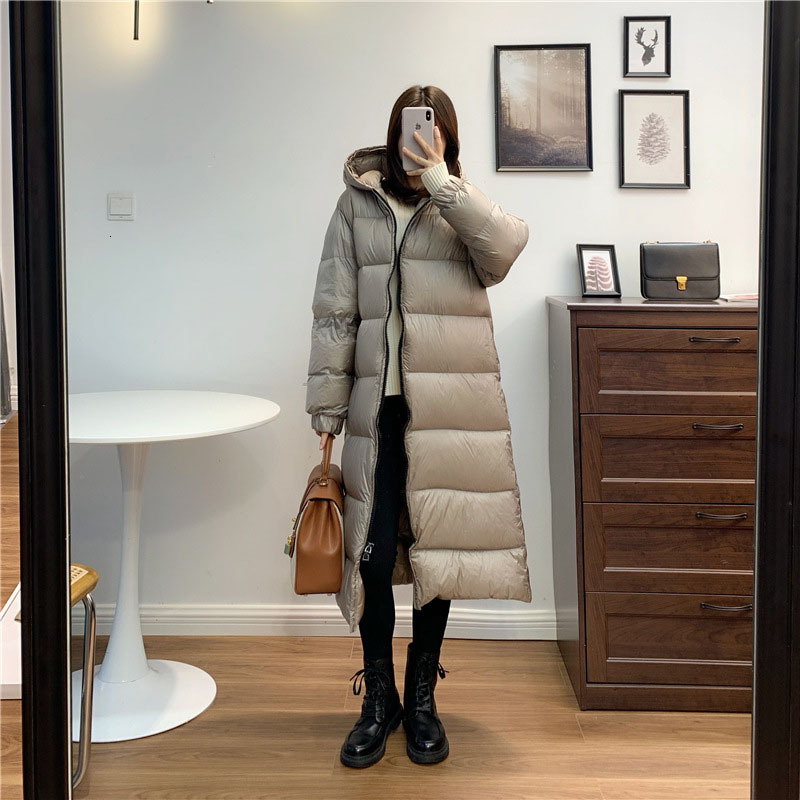 Female Warm Hooded Thick White Goose Women's 2022 New Winter Fashion High Quality Women Down Jacket Y70