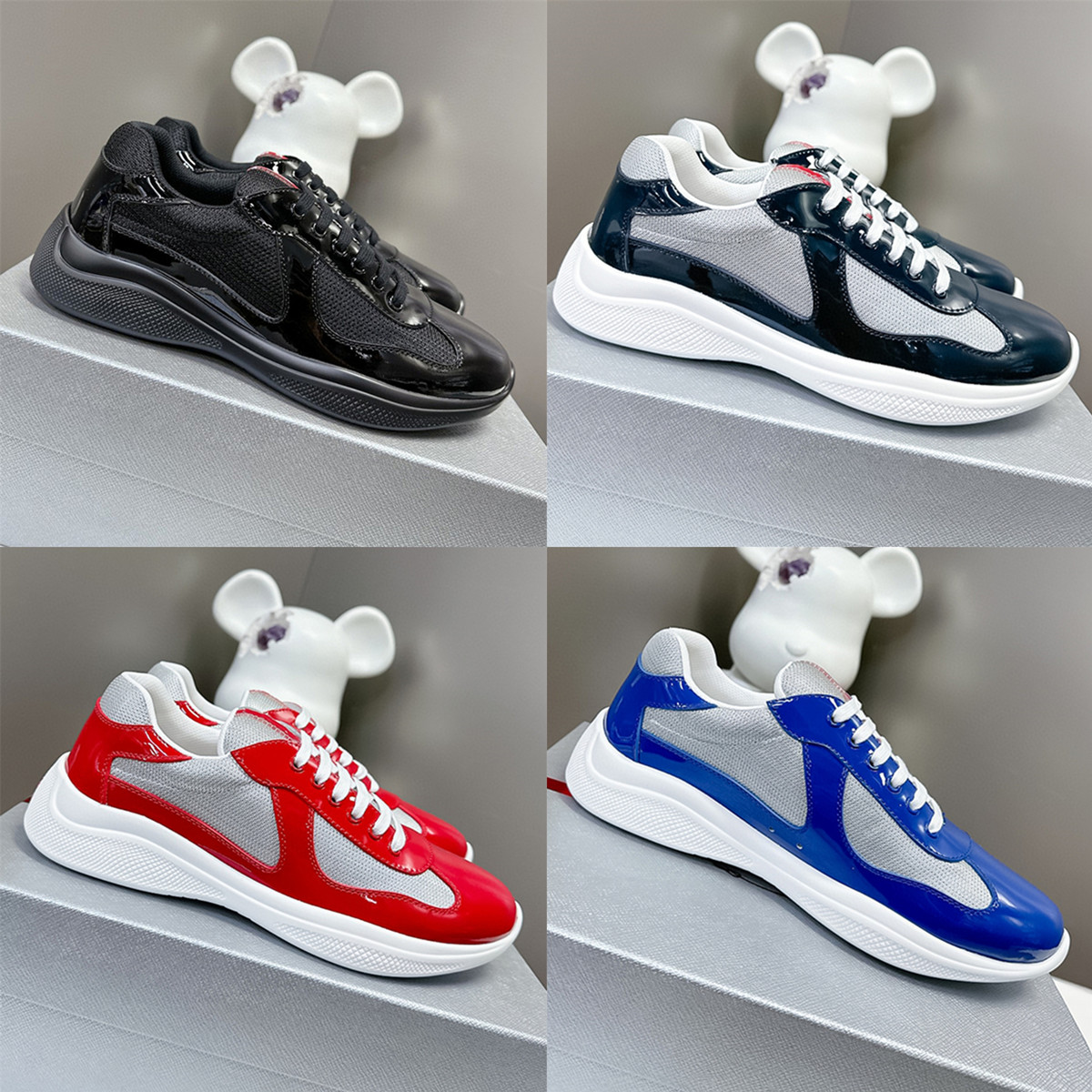 shoes designer mens shoes sneakers running shoes trainers triangle label Outdoor shoes flat red shoes out of office sneaker Mesh nylon casual trainers with box 35-48