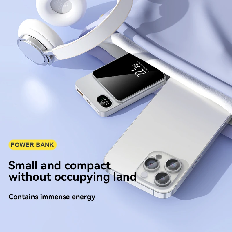 Newest Power Bank 20000mAh Wireless Magnetic Power Bank Magsafe Ultra Fast Charging Portable Large Capacity For IPhone Xiaomi