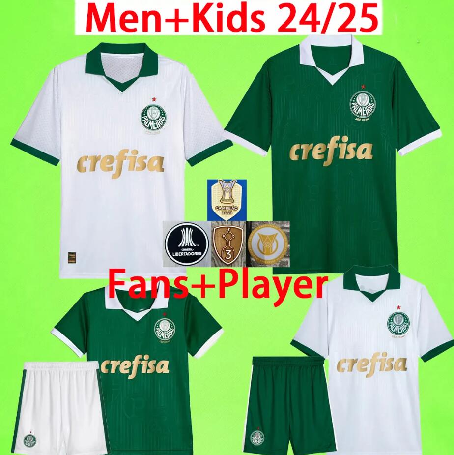 24 25 26 Palmeiras DUDU Soccer Jerseys 2025 Home green BRENO LOPES RONY G.GOMEZ Shirt Away D.Barbosa LUCAS LIMA G.MENINO MINA G.VERON kids kit football uniforms