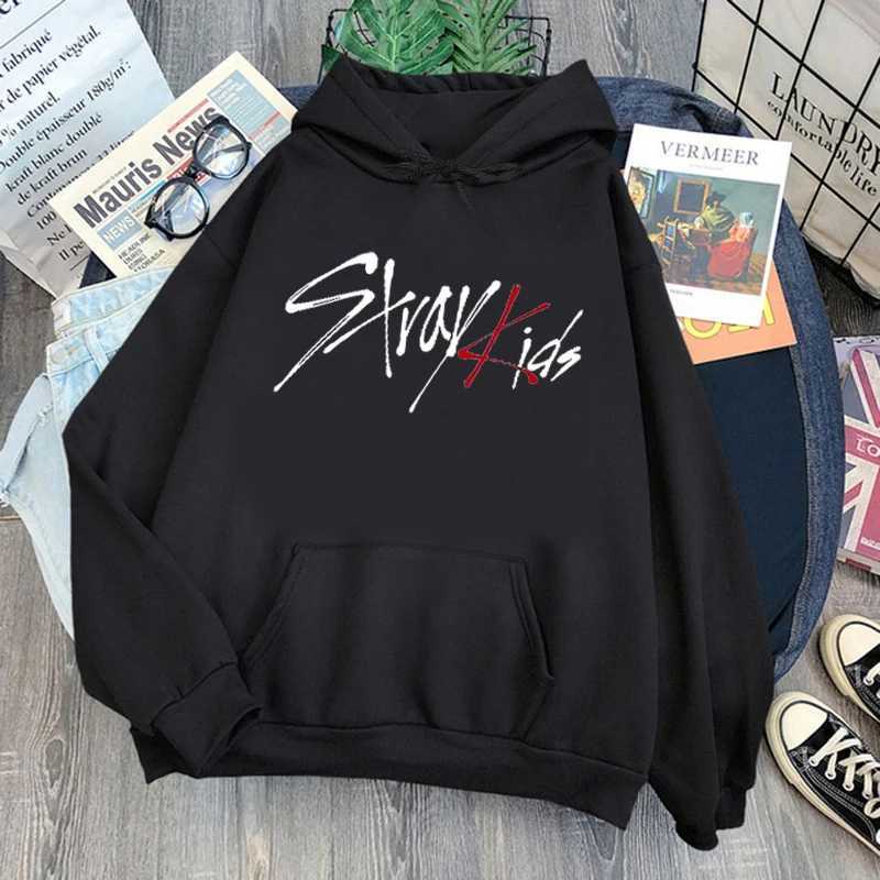New Korea Stray Kids Cosplay Hoodies Women Cartoon Harajuku Gothic Tops Boys Girls Kpop Strtwear Clothes Womens SweatshirtsLX241104