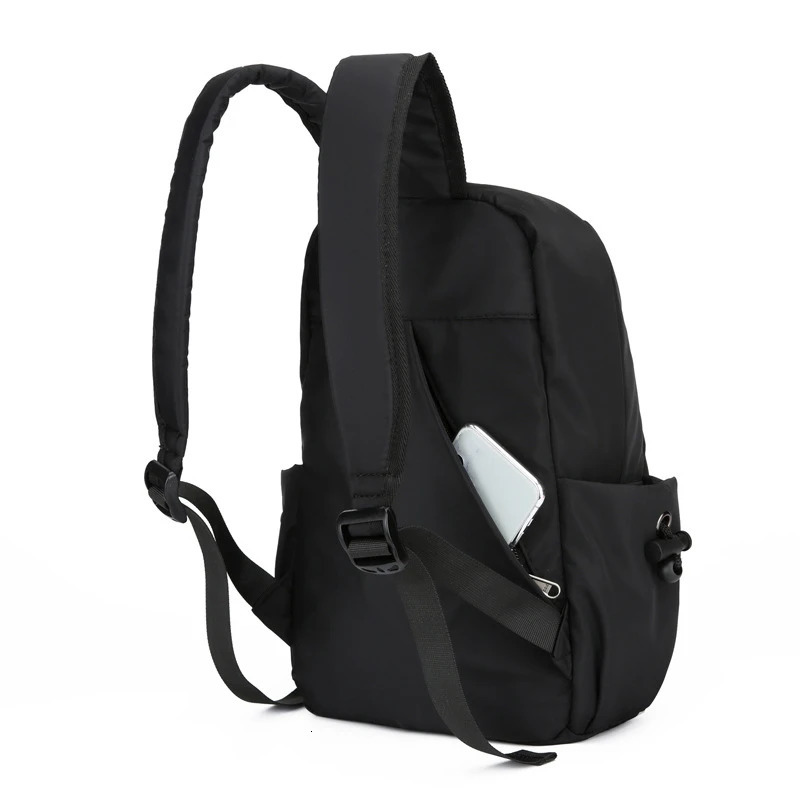 Mini Mens Backpack Fashion Small Black Shoulder School Bag for Man 2024 Canvas Waterproof Sports Travel Male Backpacks 241029