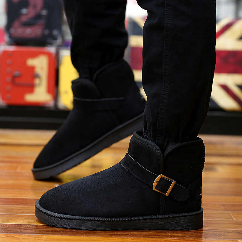 2024 free shipping designer snow fur furry flurry winter boots ankle work shoes platform martin boot mens booties