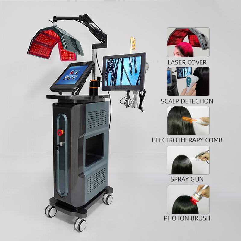 Treatment Of Hair Loss Diode Laser Hair Regrowth Therapy Machine Factory Price Hot Selling 650Nm Stationar
