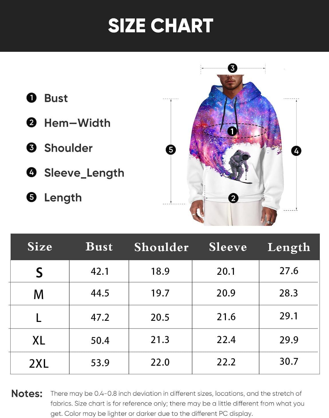Hoodie for Mens Womens Mens Hoodie Long Sleeve 3D Galaxy Print Drawstring Casual Fashion Pullover with Big Pocket Graphic Hip hop style fashion