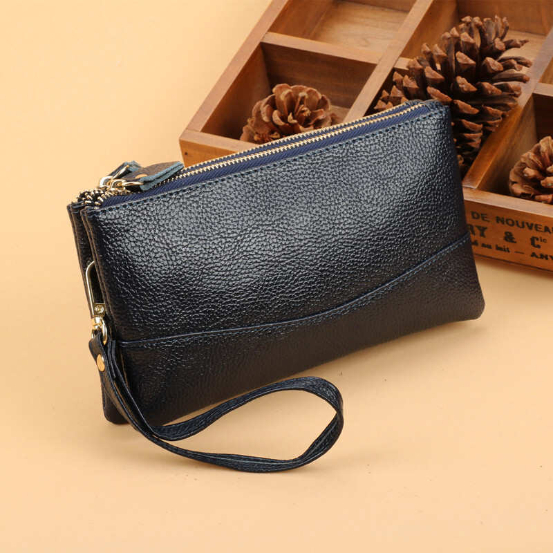 New Fashion Handbag Women's Long Zipper Large Capacity Double Layer Multi functional Phone Bag Zero Wallet