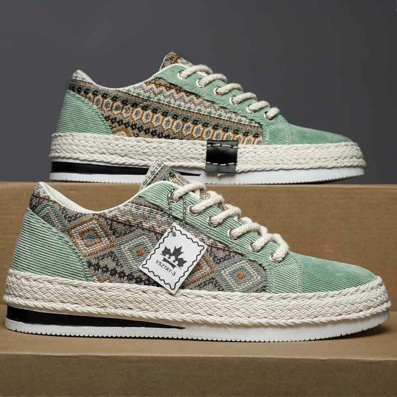 2025 New Designer Men's Flat Canvas Shoes Classic Yuppie Casual Walking Shoes Outdoor Sports Men's Shoes Fisherman Sports Shoes Men