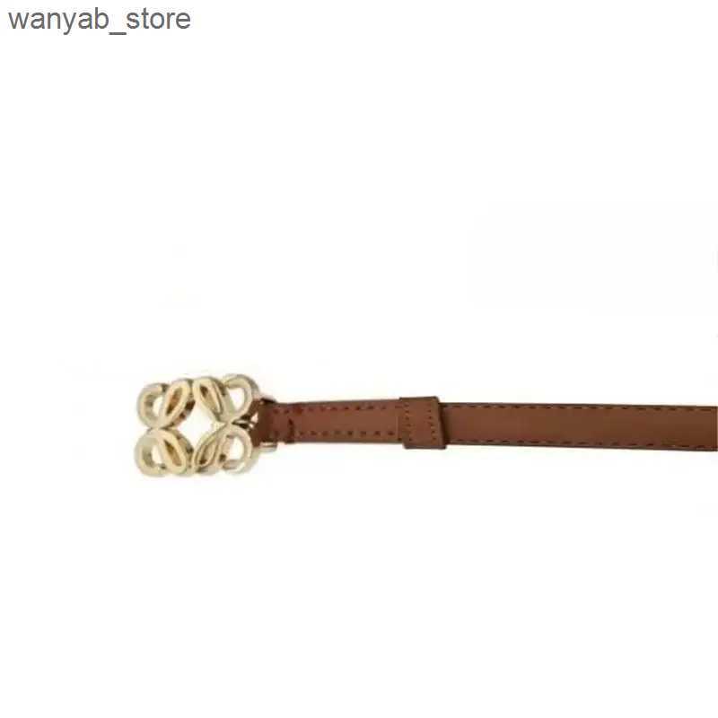 Belts 2024 New Width 2.3cm Womens Belt Fashion Belt Cowboy Leather Metal Buckle Casual Dress Jeans Belt L240910
