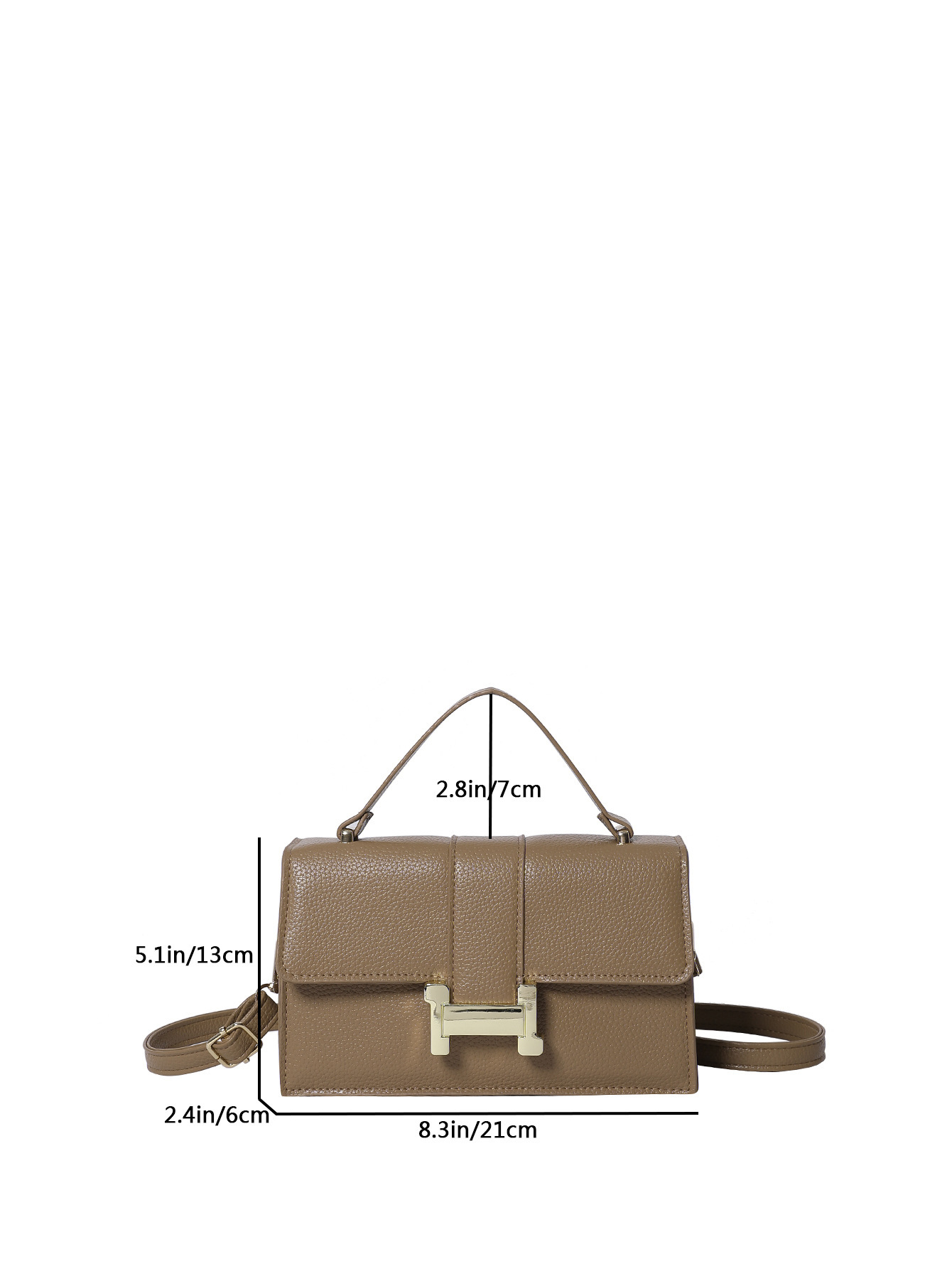 2024 new small square bag simple casual versatile crossbody shoulder bag for women