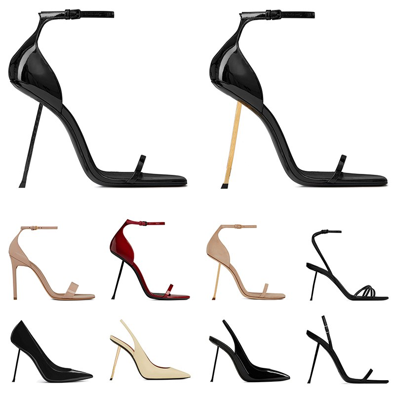 With Box Designer Sandal Slingback Stiletto Black Heel Pump Lady Designer Shoe Woman Heel Party Wedding Women Sandals Dgate Sandale Sandles