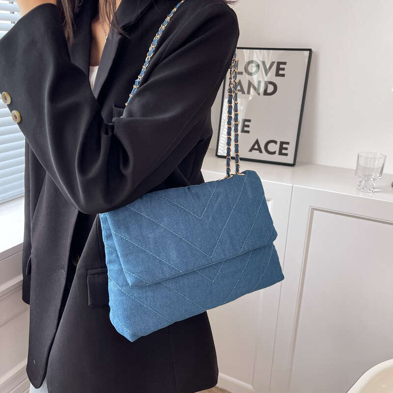 Designer Bag Fashion Summer Jeans Denim Bags Shoulder Crossbody Bag Women Canvas Girl Chain Handbag Luxury Designer Quilted Tote Bags purse luxury bag