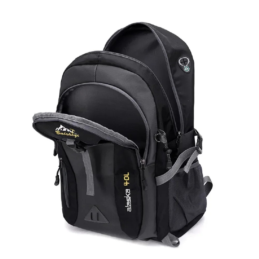 Waterproof travel backpack 40L mens climbing travel bag hiking backpack outdoor sports backpack high-quality nylon 241031