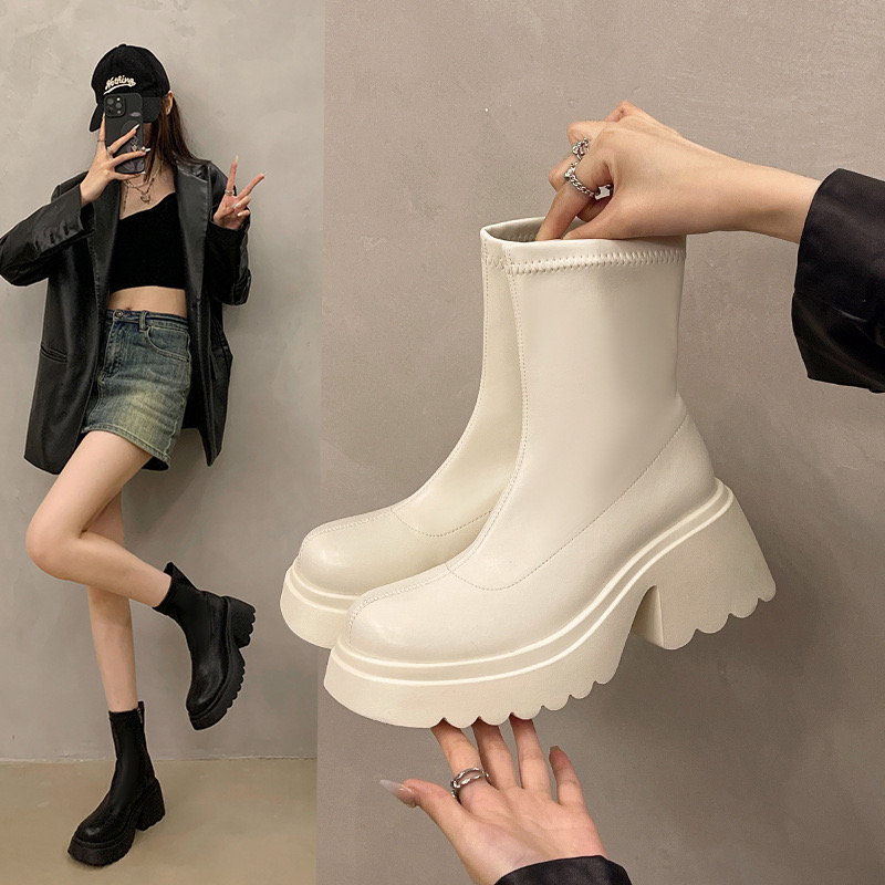 2025 new Racing Motorcycle Boots moto Protective Gear Motocross Leather Long Shoes anti-slip Waterproof