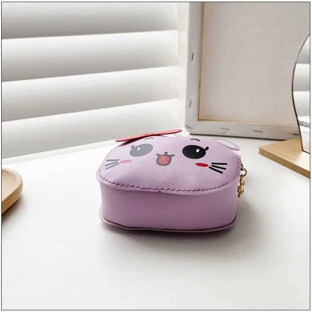 Cute Rabbit Kids Shoulder Messenger Bag Mini PU Leather Handbag Princess Girl Crossbody Bags Fashion Children Coin Purse Wallet LX241104