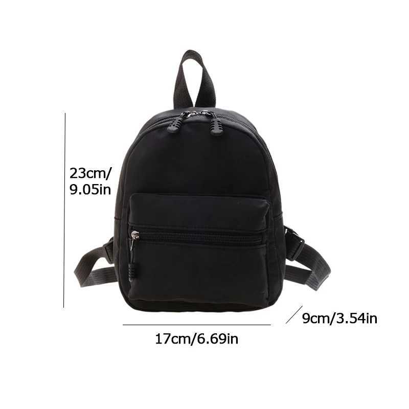 Mini Womens Backpacks Trend Nylon Female Bag Small School Bags White Rucksack For Teen Girls Fashion Casual Backpack LX241104