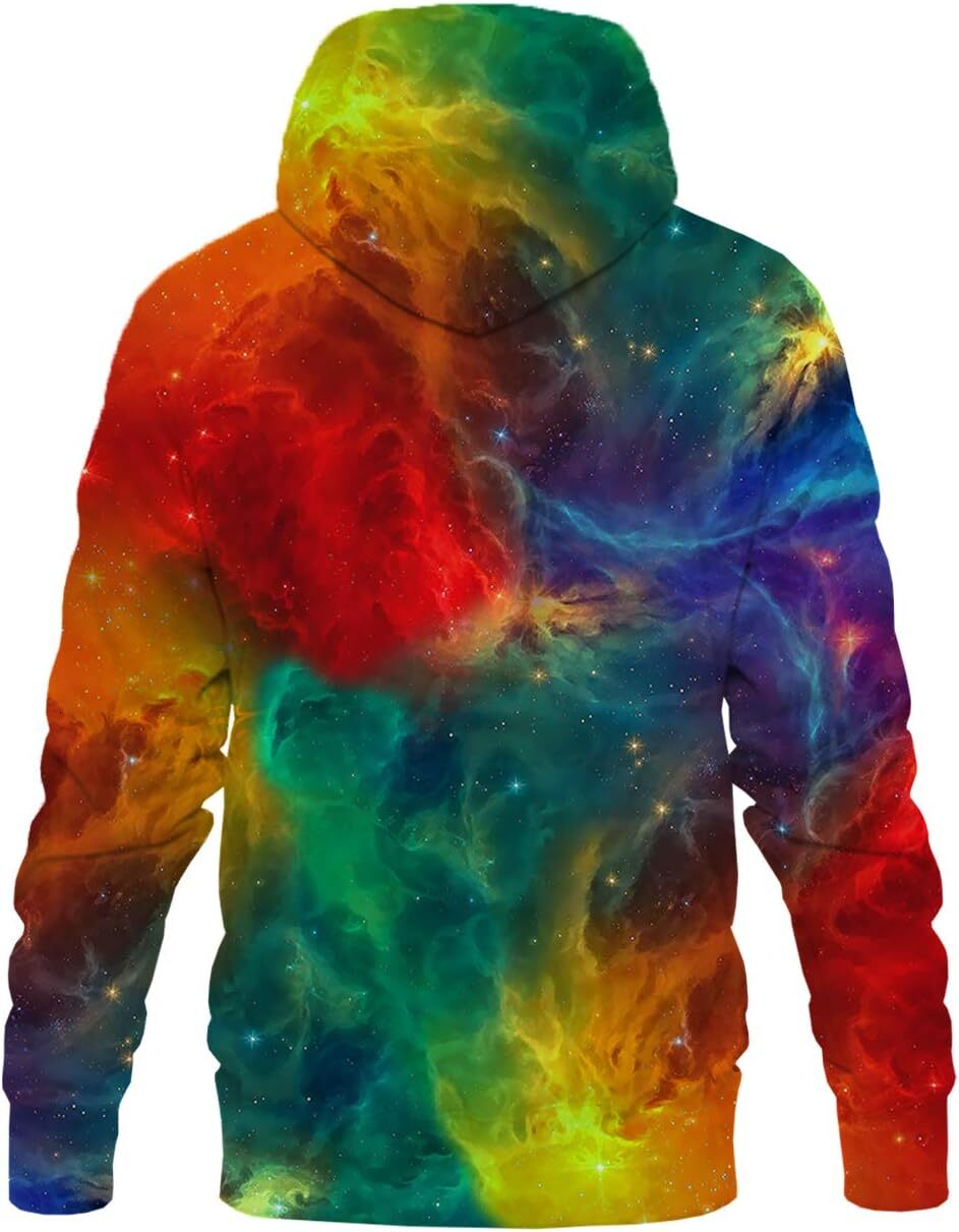 Hoodie for Mens Womens Unisex 3D Print Hoodies Graphic Space Pullover Hooded Sweatshirts for Men Women Graphic Warm and fashionable cool