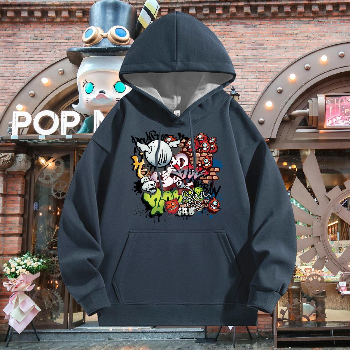Fashion Unisex Sweatshirts Hooded Collar Breathable TOP Quality Hoodie for Man Woman US Size Pullover Hoodie Hip Hop 350g Cotton