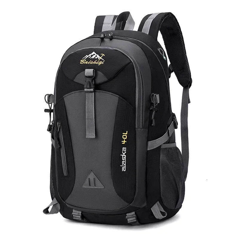Waterproof travel backpack 40L mens climbing travel bag hiking backpack outdoor sports backpack high-quality nylon 241031