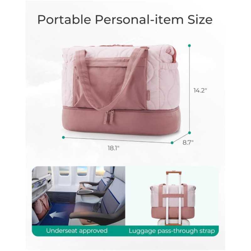multifunctional shoulder bag, short distance travel bag, large capacity foldable belt, wash bag, sports and fitness bag 241115