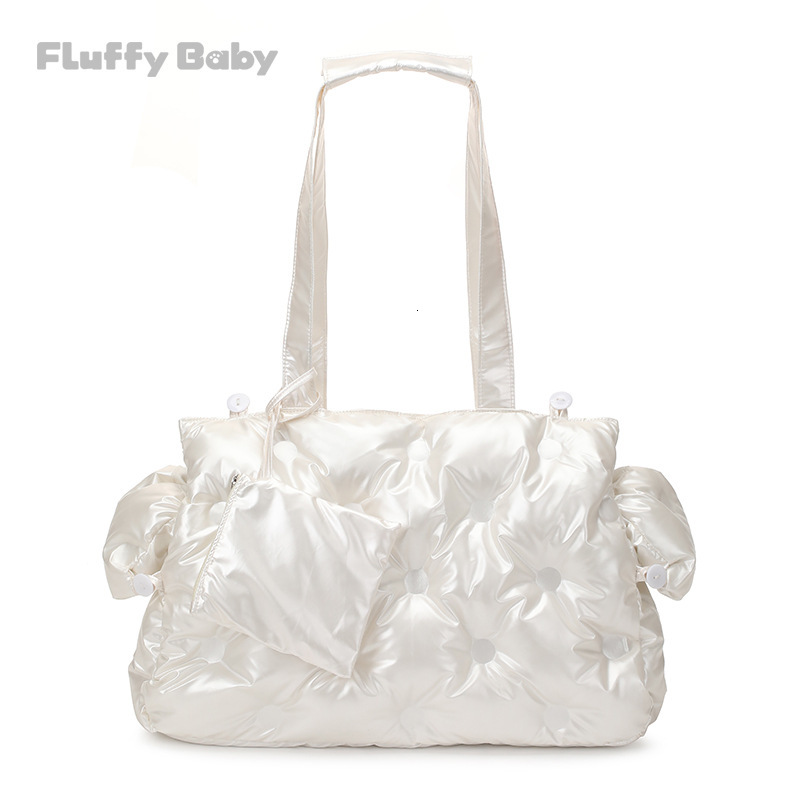 Japanese Shoulder Handbag for Cats and Dogs, Warm Fluffy, Soft, Comfortable, Wind, Chihuahua, Pet Carrier Bag, Wave, Cute