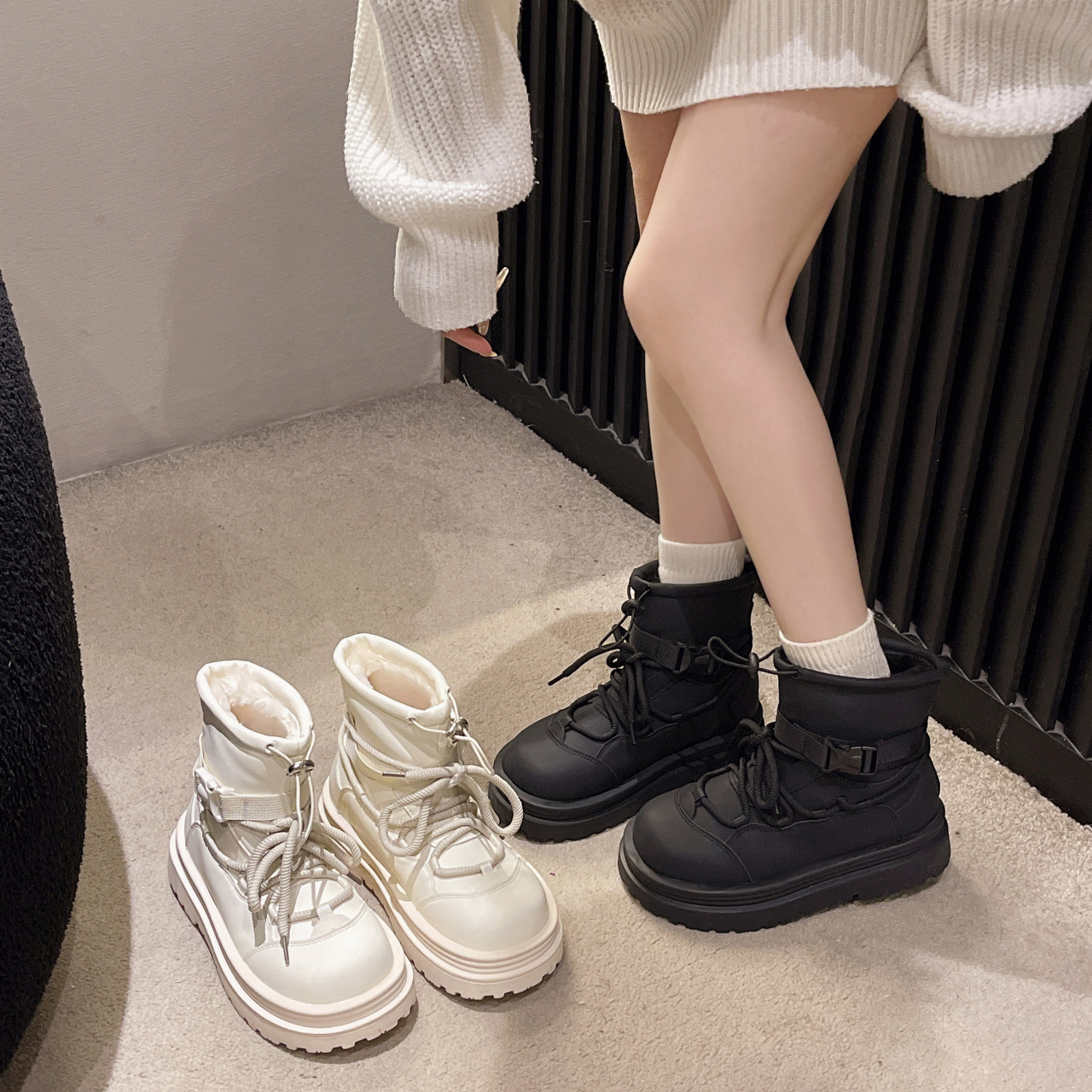 Autumn New Thick Soled Versatile Snow Boots Free Shipping.