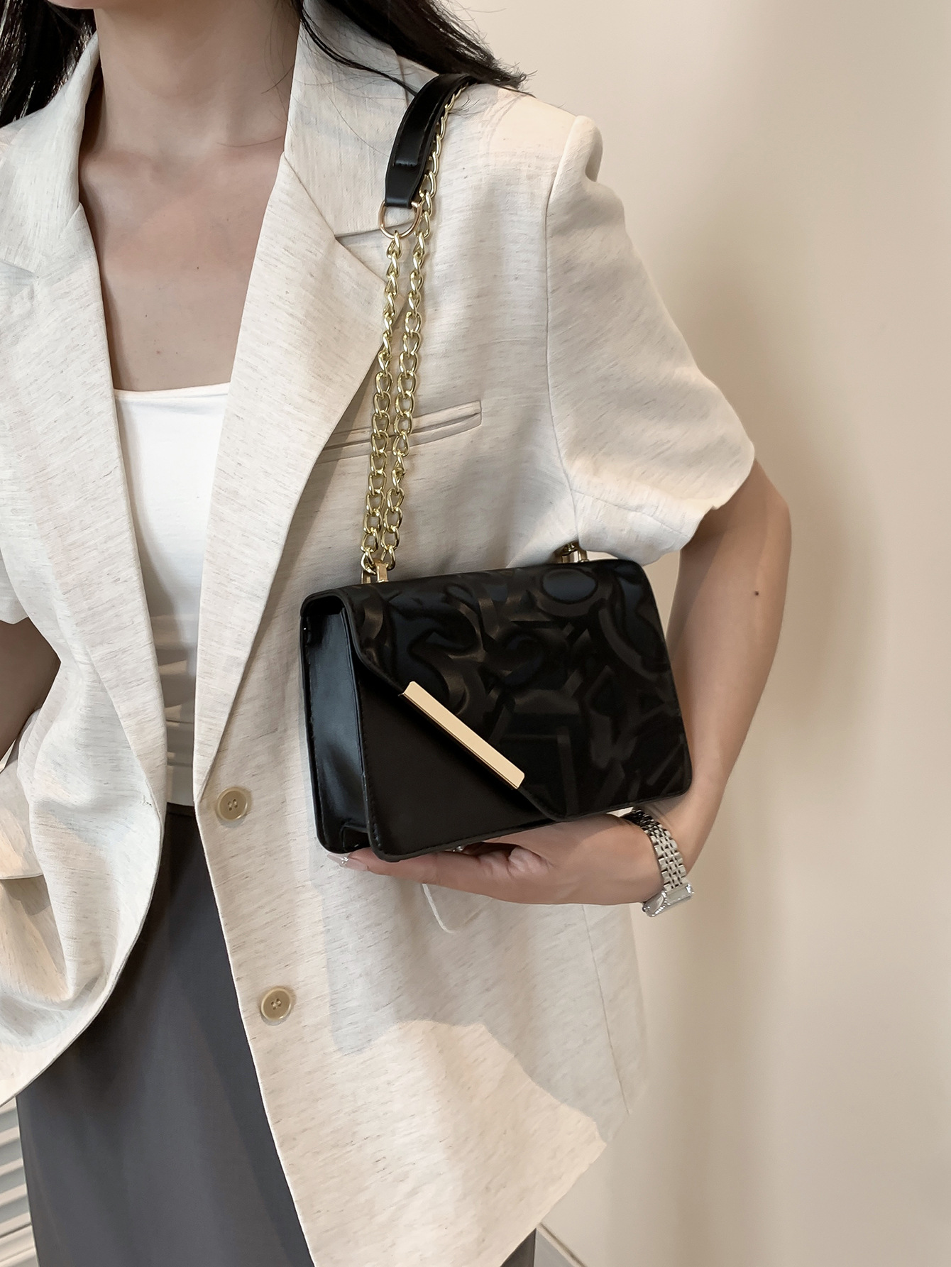 2025 Designer 2024 new 3 summer small square niche design trendy crossbody shoulder women's bag