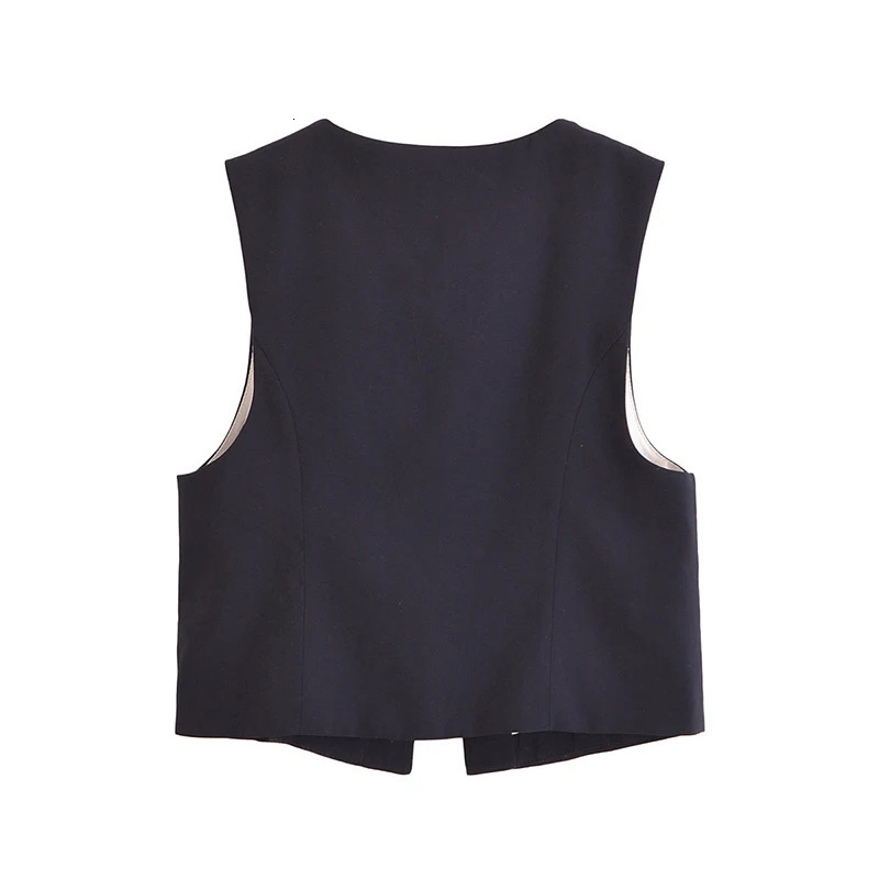 Willshela Women Fashion Solid Bow Lace Up Sleeveless Jacket Vintage VNeck Vest Female Office Lady Waistcoats 241104