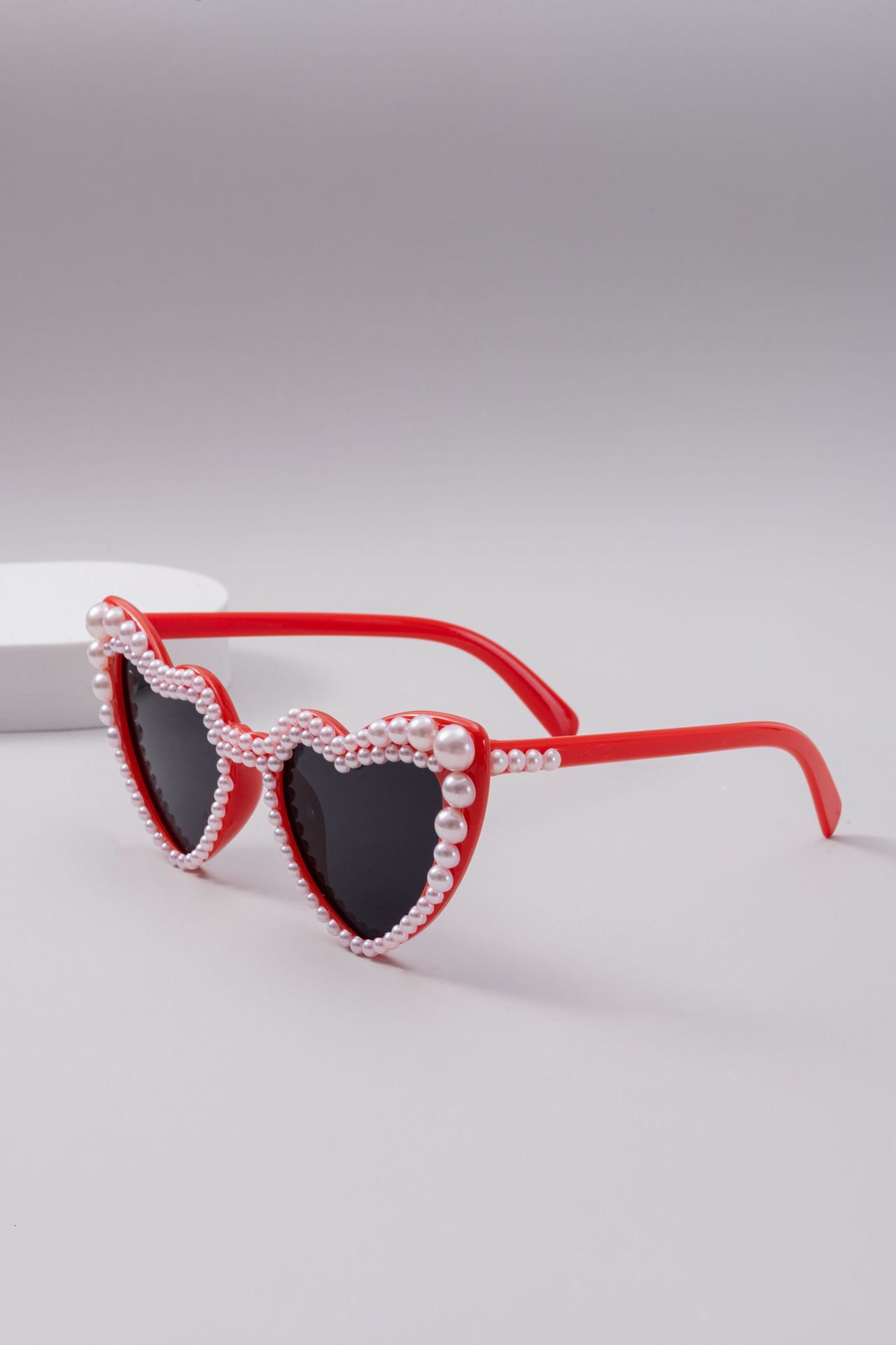 New Love Pearl Party Peach Heart Tiktok Sunglasses Fashion Trend F10.18-12.8 71fd0