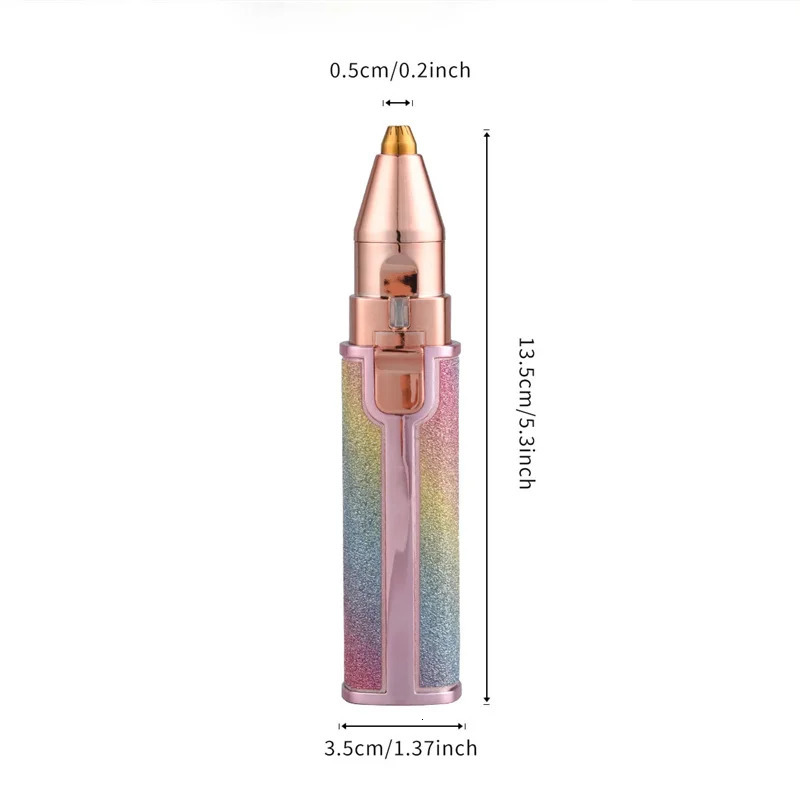 2 in 1 Electric Eyebrow Trimmer USB Epilator Hair Remover For Women Makeup Tools Dermaplaning Shaving Eyebrow Razor 240321