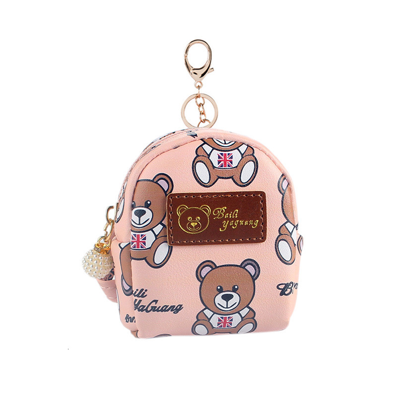 Zero wallet, girl heart, Korean Instagram internet celebrity, cute little bear, backpack, keychain, small hanging bag, coin, zero wallet