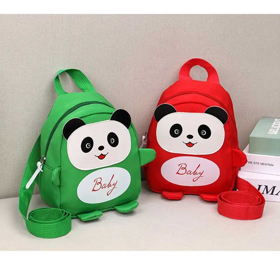 Cute Panda Kids Bag Baby Girls Boys Mini Backpack Baby Bag Anti-lost Bag For Toddler Preschool Kids LX241104