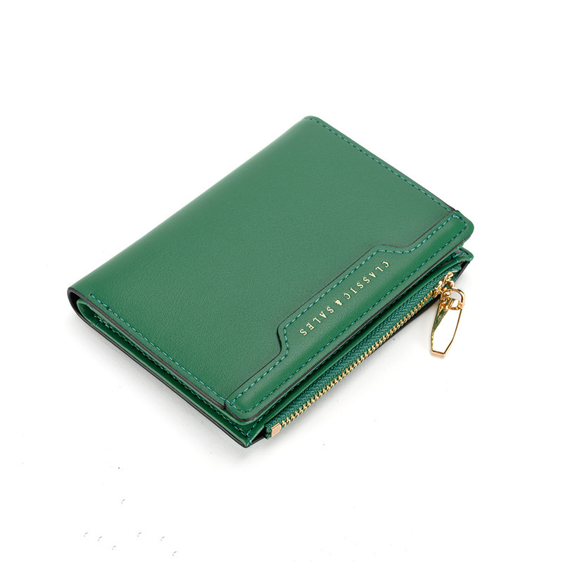 Zipper for Women's 2025 New Korean Multi functional Wallet Small and Exquisite Ultra thin Card Clip ID Bag