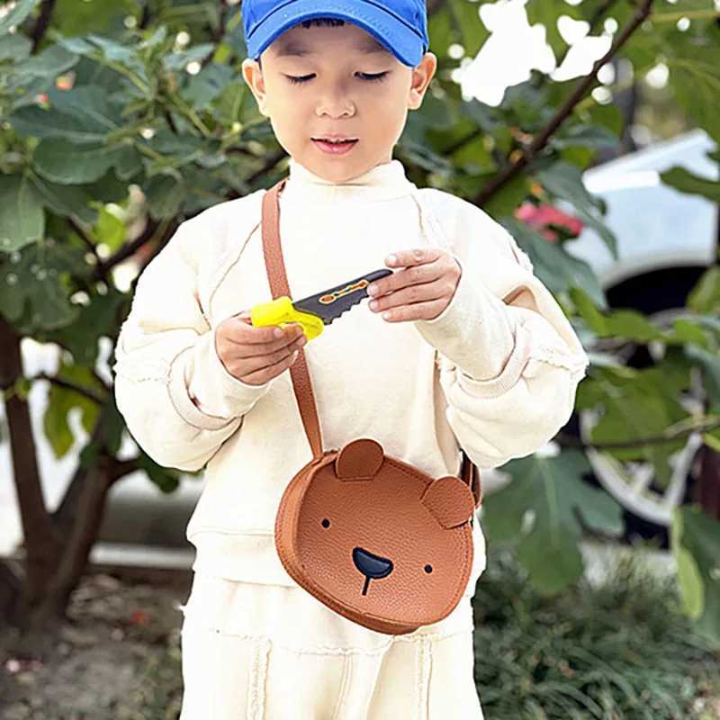 2024 New Kids Messenger Bag Girls Bear Single Shoulder Small Bag Children Cute Koala Satchel LX241104