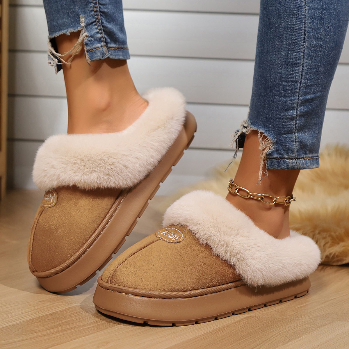 2024 new free shipping slides designer women shoes thick soled cotton flat bottom slippers womens slipper sandals sliders